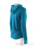 Salomon Agile LS Hoodie Womens Outdoor Sweater, Salomon, Bleu, , Femmes, 0018-10908, 5637624343, 889645720616, N1-16.jpg