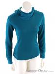 Salomon Agile LS Hoodie Womens Outdoor Sweater, Salomon, Blue, , Female, 0018-10908, 5637624343, 889645720616, N2-02.jpg