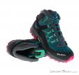 Salewa Alp Trainer Mid GTX Kids Hiking Boots, , Turquoise, , Boy,Girl, 0032-10564, 5637628621, , N1-01.jpg