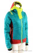 La Sportiva Elysium Primaloft Womens Ski Touring Jacket, La Sportiva, Turquoise, , Femmes, 0024-10481, 5637631443, 8020647690312, N1-01.jpg