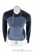 Mons Royale Olympus 3.0 Half Zip Womens Sweater, , Bleu, , Femmes, 0309-10011, 5637640465, , N3-03.jpg