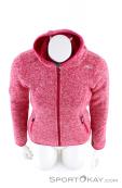 CMP Strickfleece Fix Hood Girls Outdoor Sweater, , Red, , Girl, 0006-10283, 5637640523, , N3-03.jpg