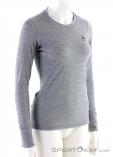 Odlo SUW Top Natural Merino Warm LS Womens Functional Shirt, Odlo, Gris, , Mujer, 0005-10109, 5637644120, 7613361336591, N1-01.jpg