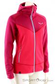 Salewa Puez 3 PL Full Zip Womens Outdoor Jacket, , Pink, , Female, 0032-10455, 5637647251, , N1-01.jpg