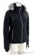 Spyder Falline Faux Fur Womens Ski Jacket, Spyder, Black, , Female, 0039-10189, 5637652240, 191839063325, N1-01.jpg