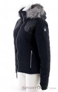 Spyder Falline Faux Fur Womens Ski Jacket, Spyder, Noir, , Femmes, 0039-10189, 5637652240, 191839063325, N1-06.jpg