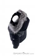 Spyder Falline Faux Fur Womens Ski Jacket, Spyder, Noir, , Femmes, 0039-10189, 5637652240, 191839063325, N4-09.jpg