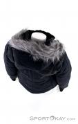 Spyder Falline Faux Fur Womens Ski Jacket, Spyder, Noir, , Femmes, 0039-10189, 5637652240, 191839063325, N4-14.jpg