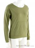 Super Natural Slash Neck Womens Sweater, Super Natural, Green, , Female, 0208-10072, 5637657074, 6934258953556, N1-01.jpg