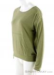 Super Natural Slash Neck Womens Sweater, Super Natural, Green, , Female, 0208-10072, 5637657074, 6934258953556, N1-06.jpg
