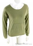 Super Natural Slash Neck Womens Sweater, Super Natural, Green, , Female, 0208-10072, 5637657074, 6934258953556, N2-02.jpg