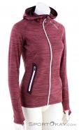 Ortovox Fleece Light Melange Womens Sweater, Ortovox, Red, , Female, 0016-10817, 5637672683, 4251422516600, N1-01.jpg