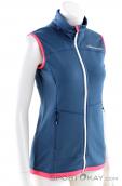 Ortovox Fleece Light Womens Outdoor Vest, Ortovox, Blue, , Female, 0016-10821, 5637672780, 4250875291591, N1-01.jpg