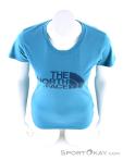 The North Face S/S Easy Tee Womens Shirt, The North Face, Blue, , Female, 0205-10232, 5637676546, 191928975027, N3-03.jpg