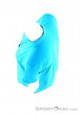 Salewa Puez Minicheck Dryton SS Womens Outdoor Shirt, Salewa, Bleu, , Femmes, 0032-10517, 5637677154, 4053865972698, N4-09.jpg