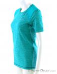 Salewa Pedroc Hybrid Dry SS Womens T-Shirt, Salewa, Turquesa, , Mujer, 0032-10635, 5637677160, 4053866002011, N1-06.jpg