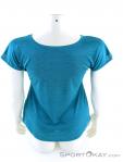 Salewa Puez Melange Dryton SS Womens T-Shirt, Salewa, Blue, , Female, 0032-10638, 5637677191, 4053865958487, N3-13.jpg