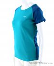 Salewa Sporty B 3 Dryton Womens T-Shirt, Salewa, Bleu, , Femmes, 0032-10645, 5637677309, 4053865950160, N1-06.jpg