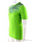 Salewa Agner Hybrid Dry SS Mens T-Shirt, Salewa, Green, , Male, 0032-10656, 5637678650, 4053866000093, N1-06.jpg
