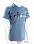 Salewa Puez Hybrid 2 Dry SS Mens T-Shirt, , Gris, , Hommes, 0032-10658, 5637678660, , N1-01.jpg