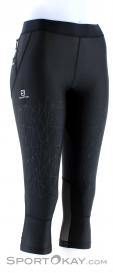 Salomon Intensity Mid Tight Womens Running Pants, , Black, , Female, 0018-10982, 5637681613, , N1-01.jpg