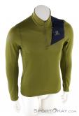 Salomon Grid Hz Mid Mens Functional Shirt, , Verde, , Hombre, 0018-10995, 5637682416, , N2-02.jpg
