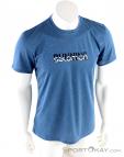 Salomon Agile Graphic Tee Mens T-Shirt, Salomon, Blue, , Male, 0018-10998, 5637682430, 889645871240, N2-02.jpg