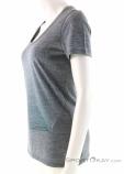 Icebreaker Tech SS Scoop Plume Womens T-Shirt, , Gray, , Female, 0011-10261, 5637683293, , N1-06.jpg