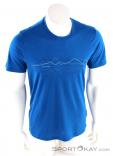 Icebreaker Tech Lite SS Crewe Mens T-Shirt, , Blue, , Male, 0011-10268, 5637683392, , N2-02.jpg
