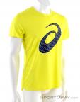 Asics Silver Graphic SS Mens T-Shirt, , Yellow, , Male, 0103-10302, 5637693100, , N1-01.jpg