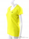 Asics V-Neck Top Womens T-Shirt, Asics, Yellow, , Female, 0103-10306, 5637693127, 4550214345047, N1-06.jpg