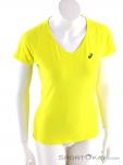 Asics V-Neck Top Womens T-Shirt, , Yellow, , Female, 0103-10306, 5637693127, , N2-02.jpg