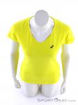 Asics V-Neck Top Womens T-Shirt, , Yellow, , Female, 0103-10306, 5637693127, , N3-03.jpg