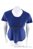Asics Silver Graphic SS Womens T-Shirt, Asics, Bleu, , Femmes, 0103-10307, 5637693134, 4550214346075, N3-03.jpg