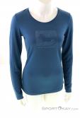 Ortovox Fleece 185 Merino Contrast LS Womens FunctionalShirt, , Blue, , Female, 0016-10940, 5637719245, , N2-02.jpg