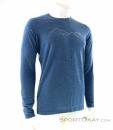 Ortovox 185 Merino Mountain LS Mens Functional Shirt, , Blue, , Male, 0016-10952, 5637719933, , N1-01.jpg