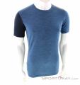 Ortovox 185 Rock'N'Wool SS Mens Functional Shirt, , Blue, , Male, 0016-10959, 5637720164, , N2-02.jpg