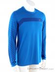 Asics Seamless LS Texture Mens Shirt, , Blue, , Male, 0103-10344, 5637721567, , N1-01.jpg