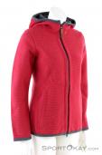 CMP Jacket Fix Hood Womens Sweater, CMP, Red, , Female, 0006-10457, 5637722174, 8056381960800, N1-01.jpg