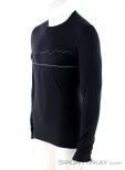 Icebreaker 200 Oasis LS Crewe Single Mens Functional Shirt, , Black, , Male, 0011-10308, 5637722206, , N1-06.jpg