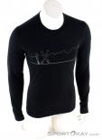 Icebreaker 200 Oasis LS Crewe Single Mens Functional Shirt, , Black, , Male, 0011-10308, 5637722206, , N2-02.jpg