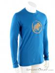 Mammut Logo LS Mens T-Shirt, Mammut, Turquoise, , Hommes, 0014-11091, 5637723024, 7613357521581, N1-01.jpg