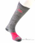 Ortovox Compression Womens Ski Socks, , Gray, , Female, 0016-10981, 5637724019, , N1-01.jpg