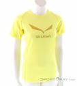 Salewa Solidlogo Dry SS Womens T-Shirt, Salewa, Green, , Female, 0032-10695, 5637725679, 4053865667570, N2-02.jpg