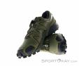 Salomon Speedcross 4 Mens Trail Running Shoes, Salomon, Verde oliva oscuro, , Hombre, 0018-11056, 5637728653, 889645924960, N1-06.jpg