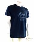 Super Natural Graphic Tee Mountain Print Herren T-Shirt, , Blau, , Herren, 0208-10110, 5637737501, , N1-01.jpg