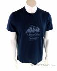 Super Natural Graphic Tee Mountain Print Herren T-Shirt, , Blau, , Herren, 0208-10110, 5637737501, , N2-02.jpg
