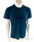 Super Natural Graphic Tee Mountain Print Mens T-Shirt, , Turquoise, , Male, 0208-10110, 5637737507, , N2-02.jpg
