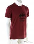 Super Natural Graphic Tee Mountain Print Mens T-Shirt, Super Natural, Red, , Male, 0208-10110, 5637737511, 6941454892282, N1-01.jpg