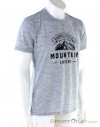 Super Natural Graphic Tee Mountain Lovers Mens T-Shirt, Super Natural, Gray, , Male, 0208-10113, 5637737555, 6941454891841, N1-01.jpg